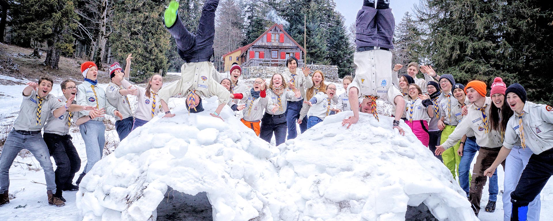 Klar kann man in einem Iglu schlafen!