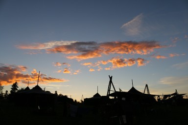 Sonnenaufgang Sommercamp 2017 bei Alfdorf