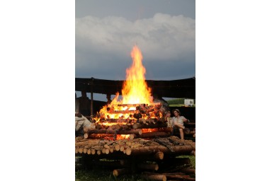 Feuer Abendhimmel Sommercamp 2017 bei Alfdorf